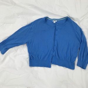 Cropped blue cardigan xl